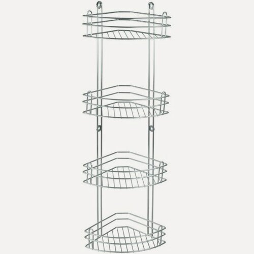Изображение товара Полка Rosenberg для ванной 4-ярусная угловая-RUS-385022-4 Zn