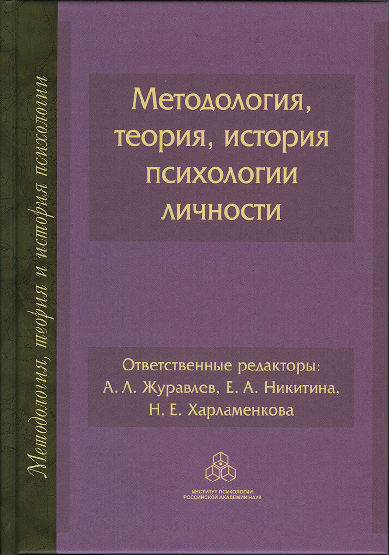 Методология, теория, история психологии личности
