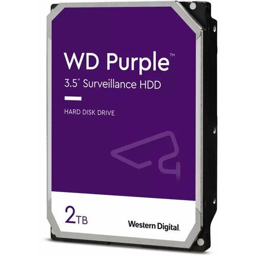 Жесткий диск WD SATA-III 2TB WD23PURZ Surveillance Purple 5400rpm 64Mb 35 4540000₽