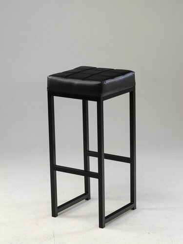 Изображение товара Барный стул MARCODANIELI, черный, мягкое сиденье, без подлокотников