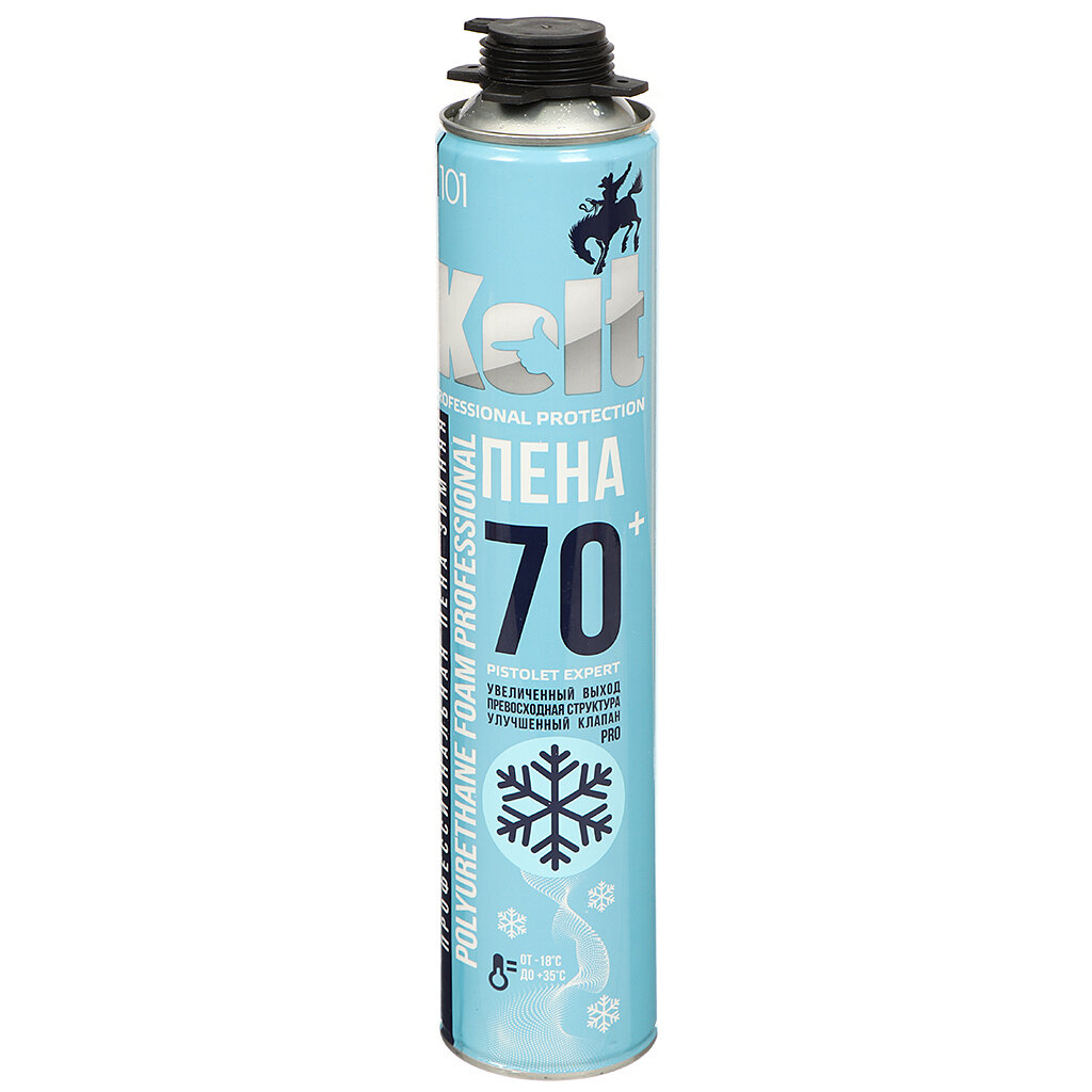 Пена монтажная Kolt зимняя профессиональная 70 л 1000 мл для внутренних и наружных работ высокая адгезия
