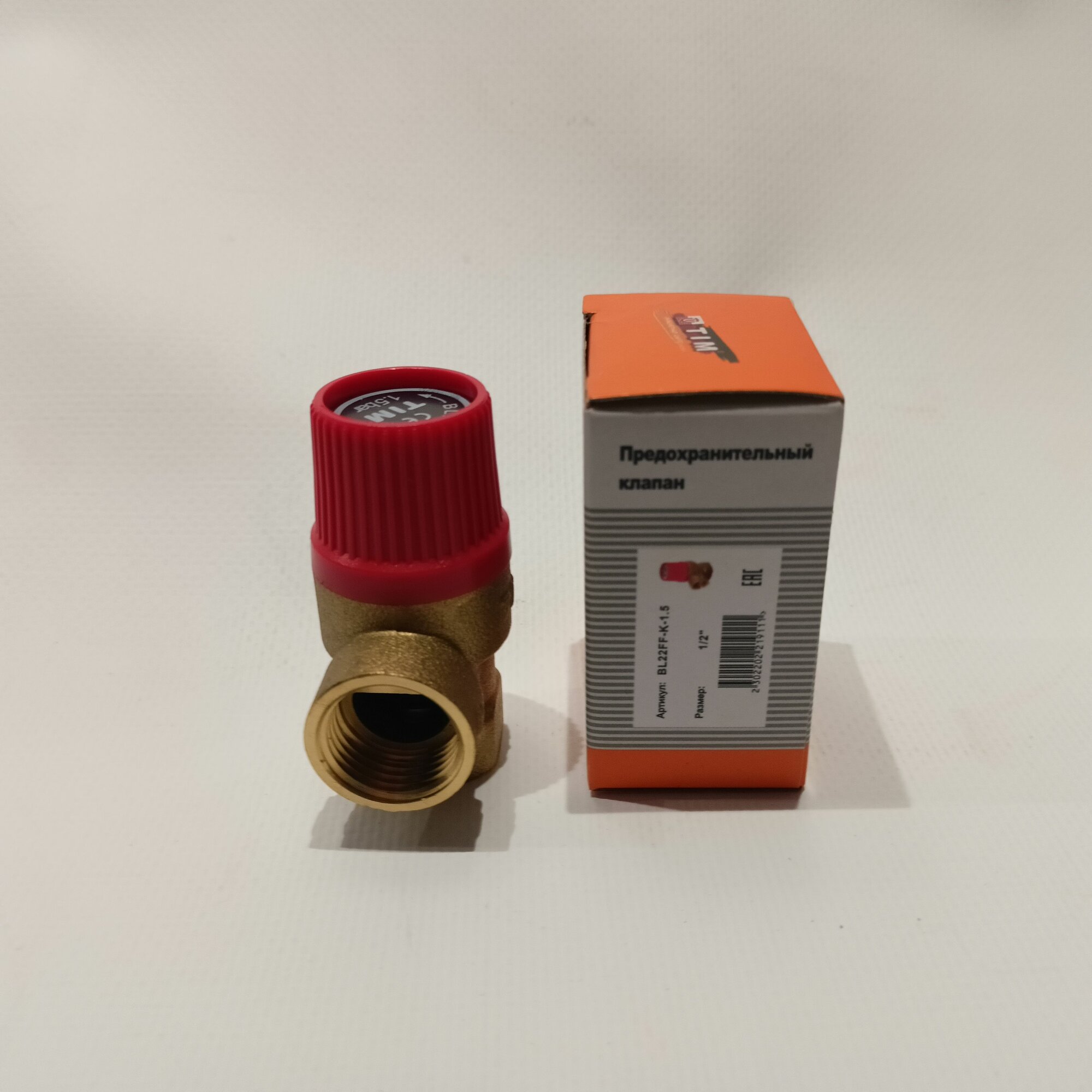 фото Предохранительный клапан, TIM, BL22FF-K-1.5, 1.5 бар, 1/2"