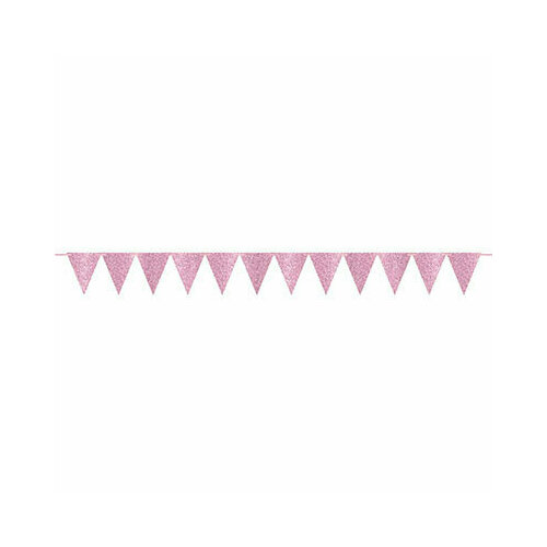 Гирлянда-вымпел д/шаров-букв Pink блеск 6м/А