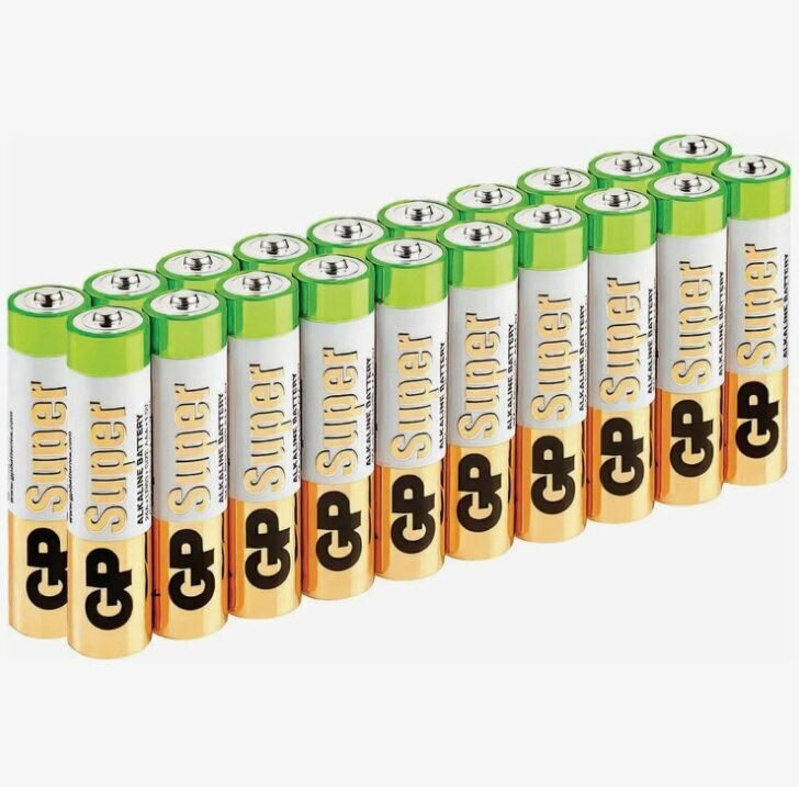 Батарейка пальчиковые GP Super Alkaline AA, в упаковке: 20 шт.