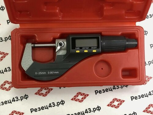 Изображение товара Микрометр цифровой 0-25 мм