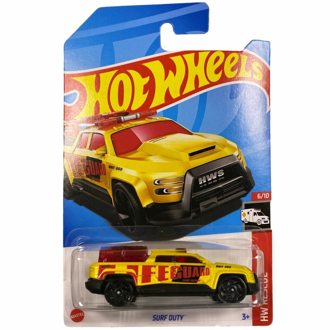 Hot Wheels металлическая машинка, коллекционная в масштабе 1:64 SURF DUTY