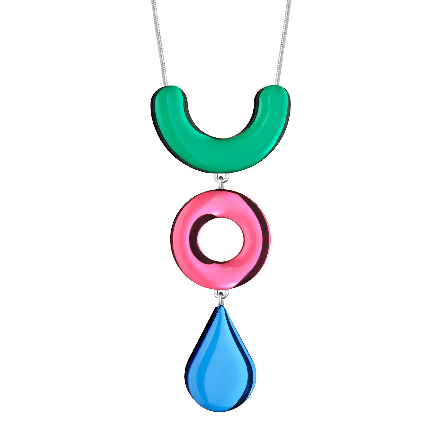 Подвеска MONOLAMA, голубой, розовый, зеленый — фото 1