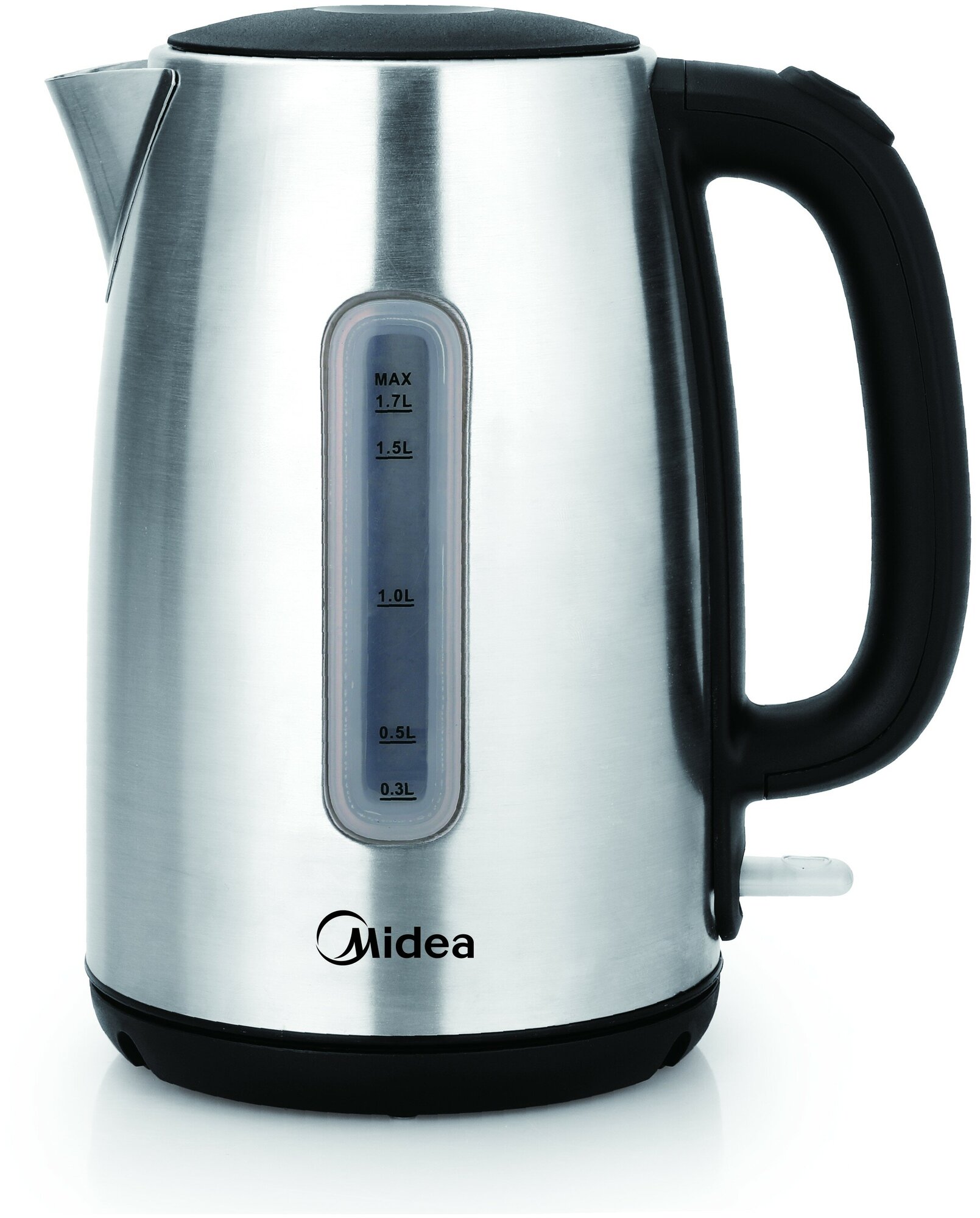 Чайник электрический Midea MK-8028 1.7л. 2200Вт серебристый (корпус: нержавеющая сталь)