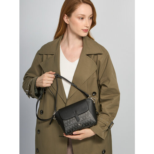 Сумка кросс-боди LABBRA фактура тиснение черный голубой серый 18933₽