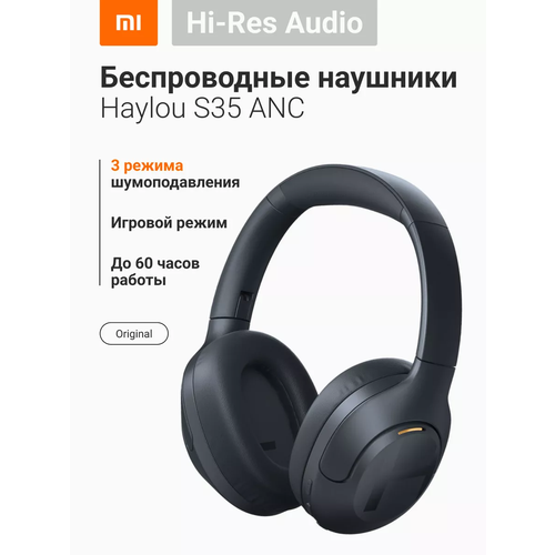 Наушники накладные Xiaomi Haylou S35 ANC темно-синие 5550₽