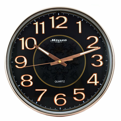 Часы настенные MIRRON P3021ВМ ЗМЧ серебристый, хром