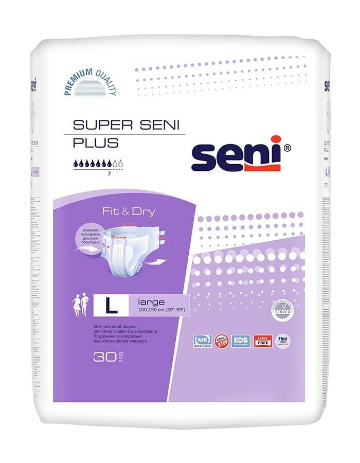 Seni Super Plus Подгузники для взрослых Large 30 шт