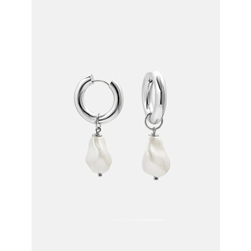 Серьги конго Pinkcode studio жемчуг барочный серебро 3500₽