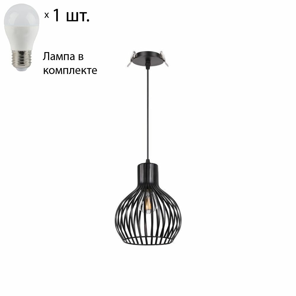 Встраиваемый подвесной светильник Novotech Zelle с лампочкой 370426+Lamps E27 P45 - фото №7