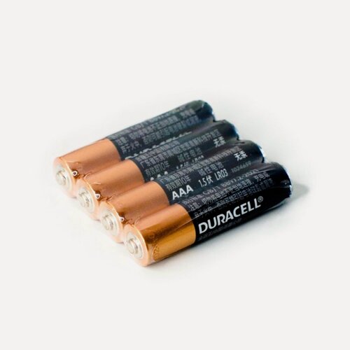 Изображение товара Батарейка алкалиновая Duracell Basic, AAA (CH), LR03-4S, 1.5В, спайка, 4 шт