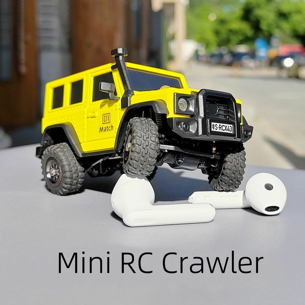 LDARC X43 Радиоуправляемый гусеничный 1/43 RTR Mini 4WD RC Грузовик 2,4 ГГц Модель радиоуправляемого автомобиля для хобби Mini RC внедорожник -enj