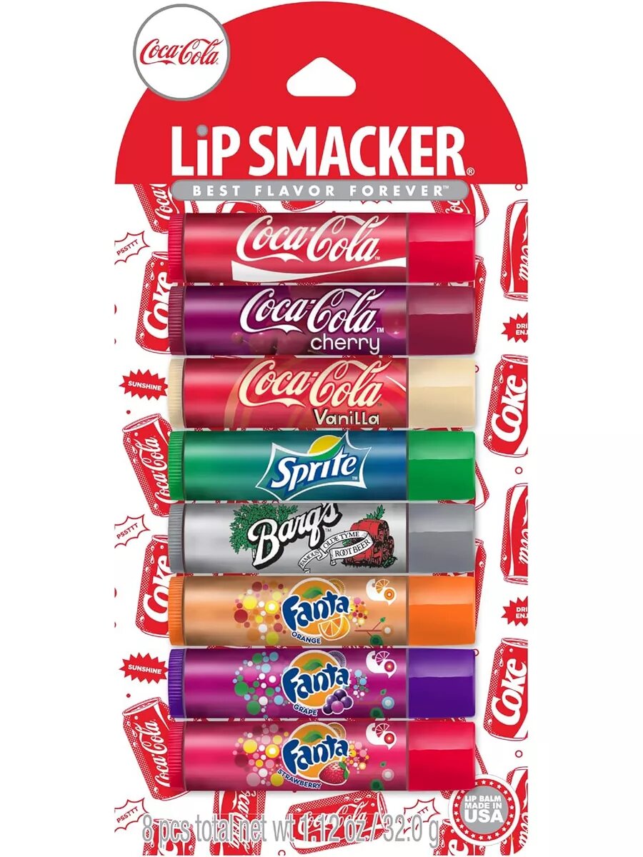 Увлажняющий бальзам для губ Lip Smaker, 8 штук