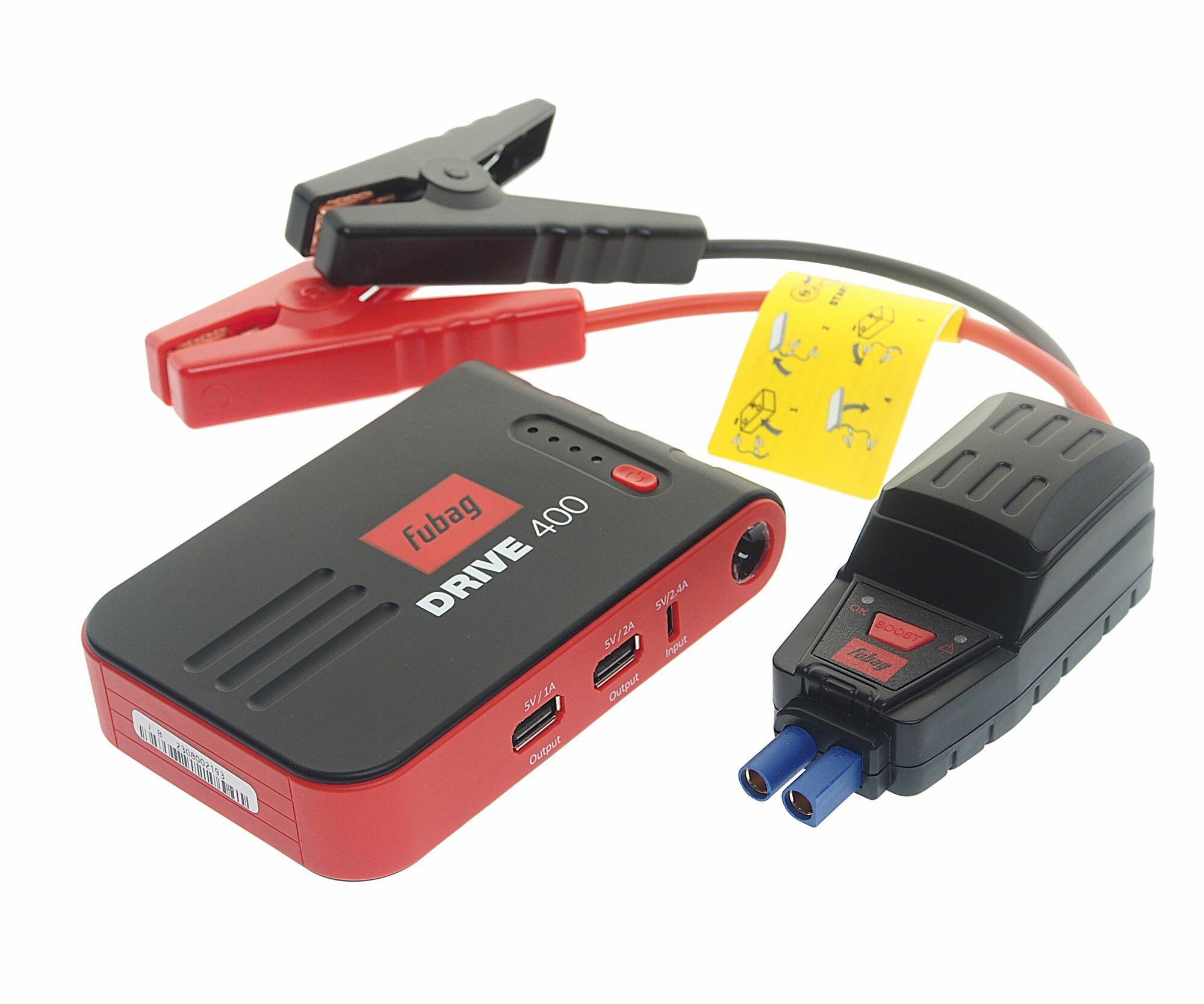 Пусковое устройство Fubag DRIVE 600 (ток запуска 600А, емкость аккумулятора 18000 м/А*ч, type C) 46310 - фото №14