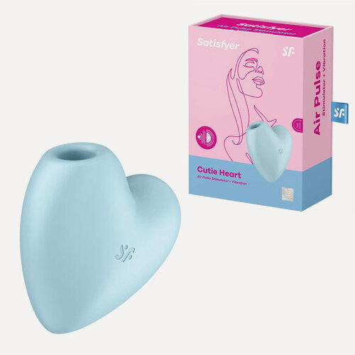 Изображение товара Вакуумно-волновой вибростимулятор Satisfyer«Cutie Heart», голубой