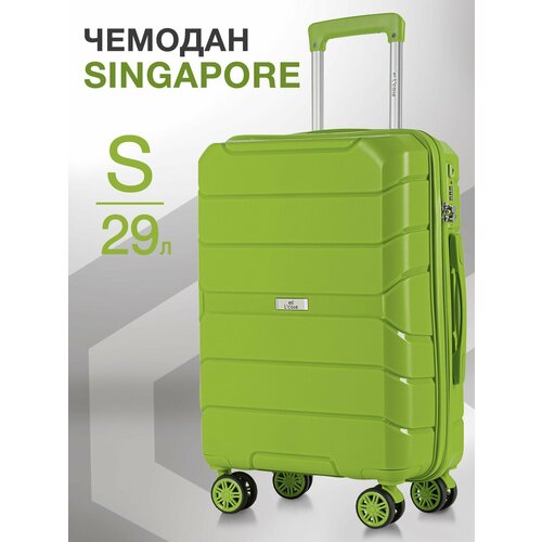фото Чемодан l'case singapore, 52 л, размер s, лимонный