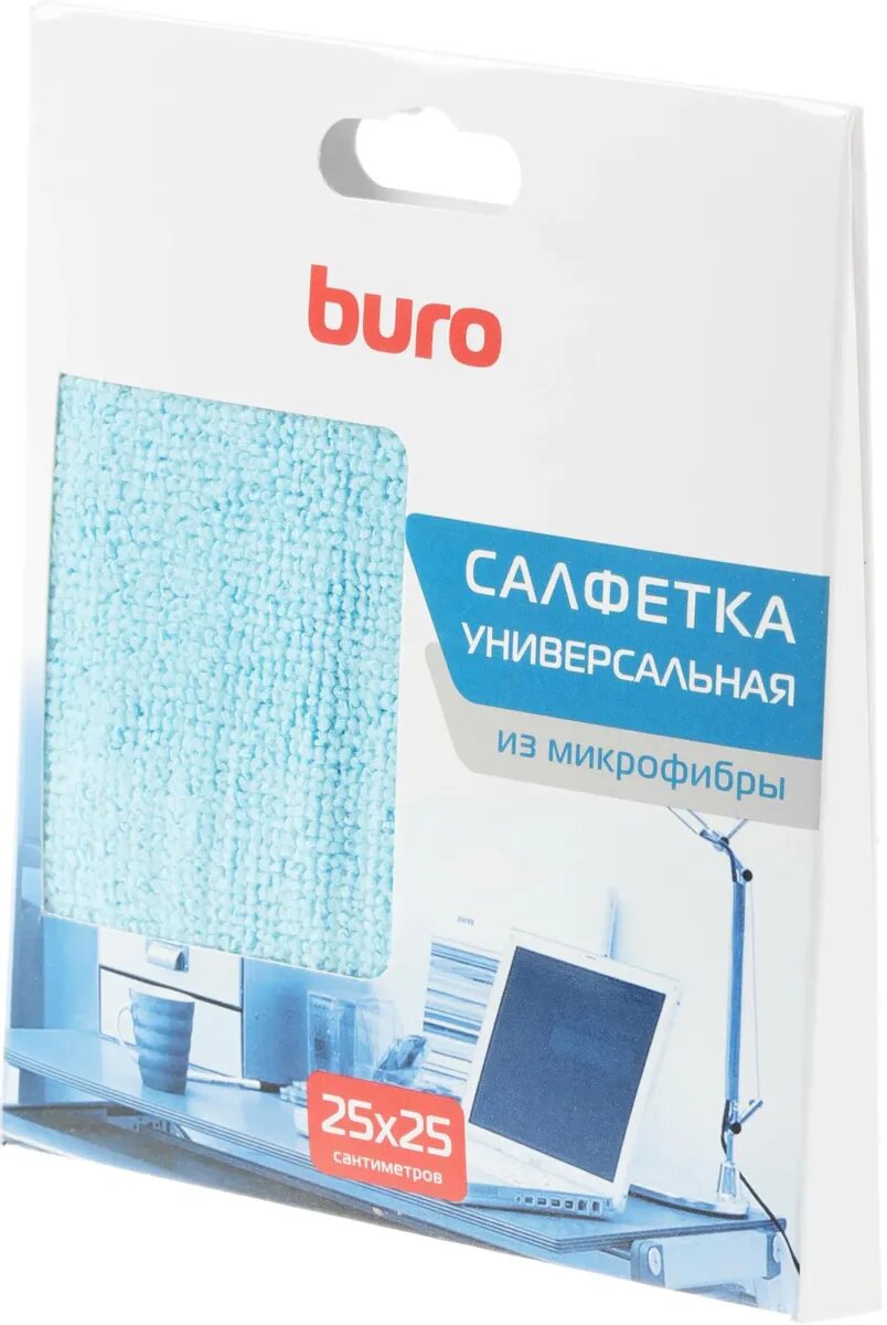Салфетка Buro из микрофибры, 25 х 25 см для удаления пыли, 1шт сухая BU-MF - фото №3