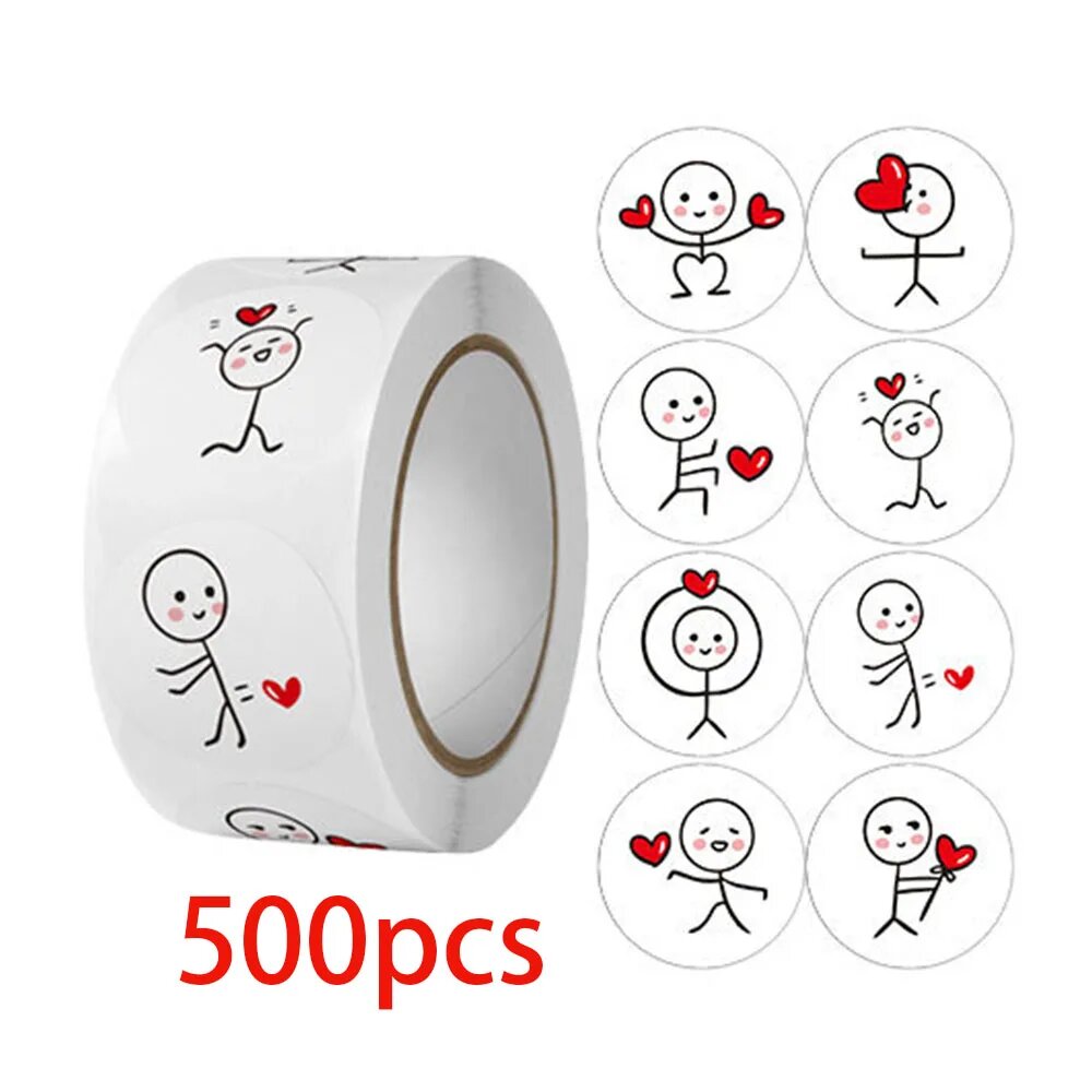 Круглые наклейки "Thank You", 2,5 см, медная бумага, b4-500pcs