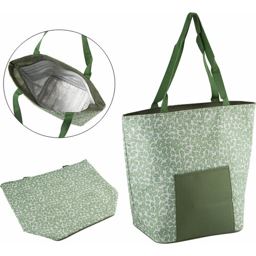 Термосумка Leaves Tote, CB-43, 20л, р-р: 42*17*34 см