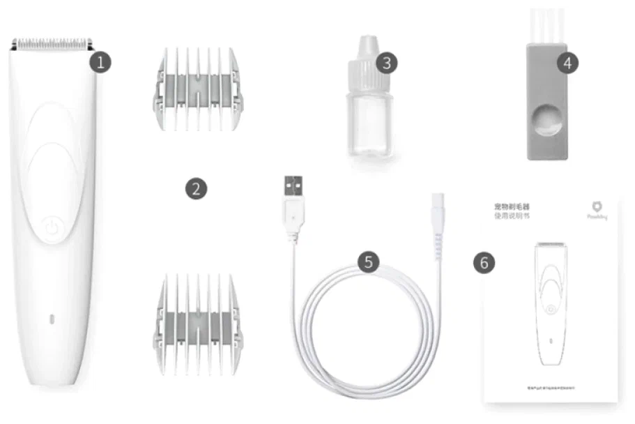 Картинки Машинка для стрижки животных Pawbby Pet Shaver (White) EU