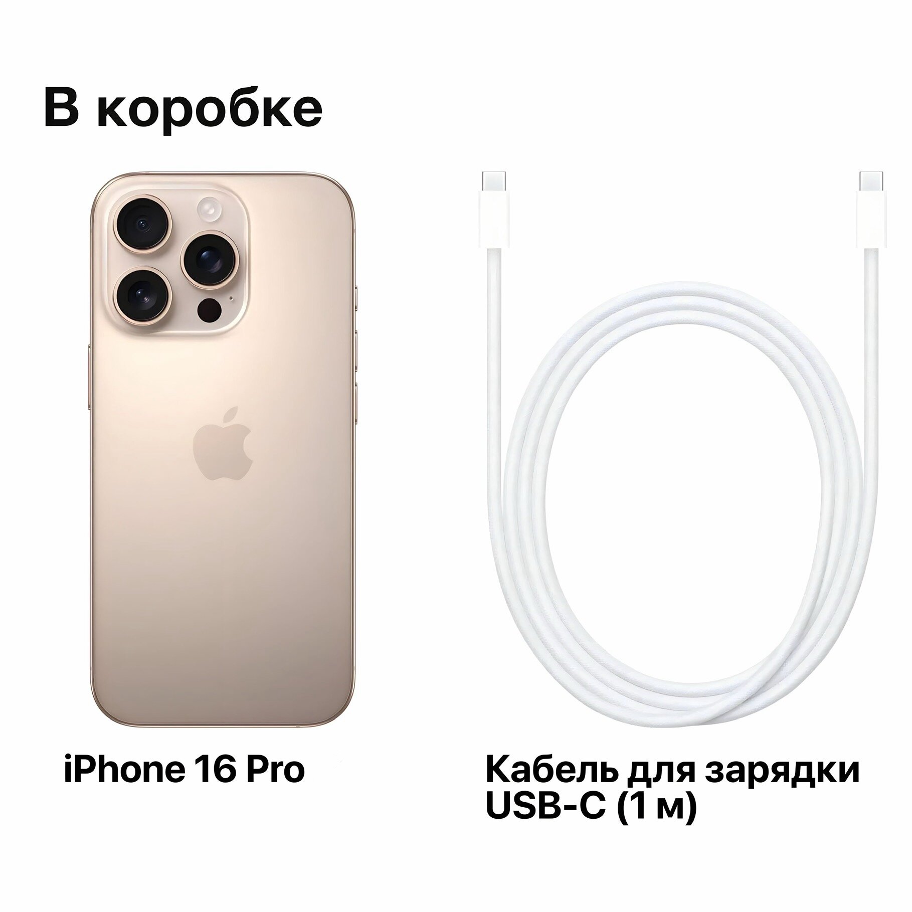 Смартфон Apple iPhone 16 Pro 256Gb SIM+eSIM Desert Titanium (Global) — фото 1