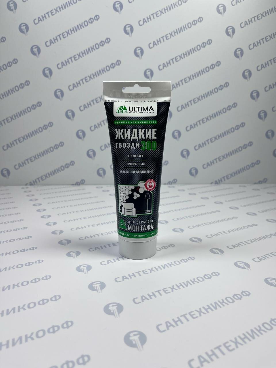 Клей монтажный ULTIMA 300 прозрачный тюбик 250мл. ADHES30030