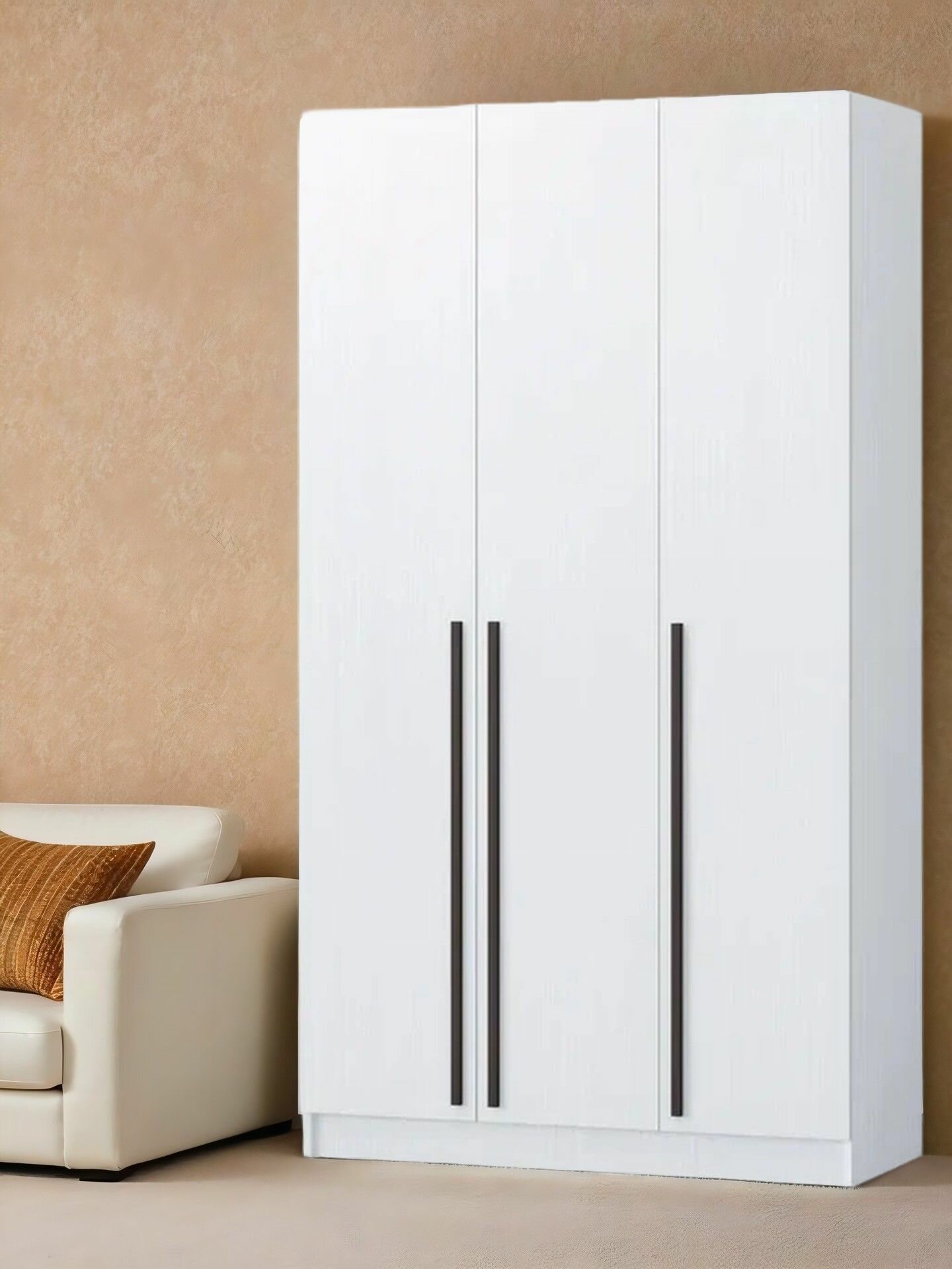 Шкаф распашной Бастион 150 см № 2; 1500*520*2200; белый древесный