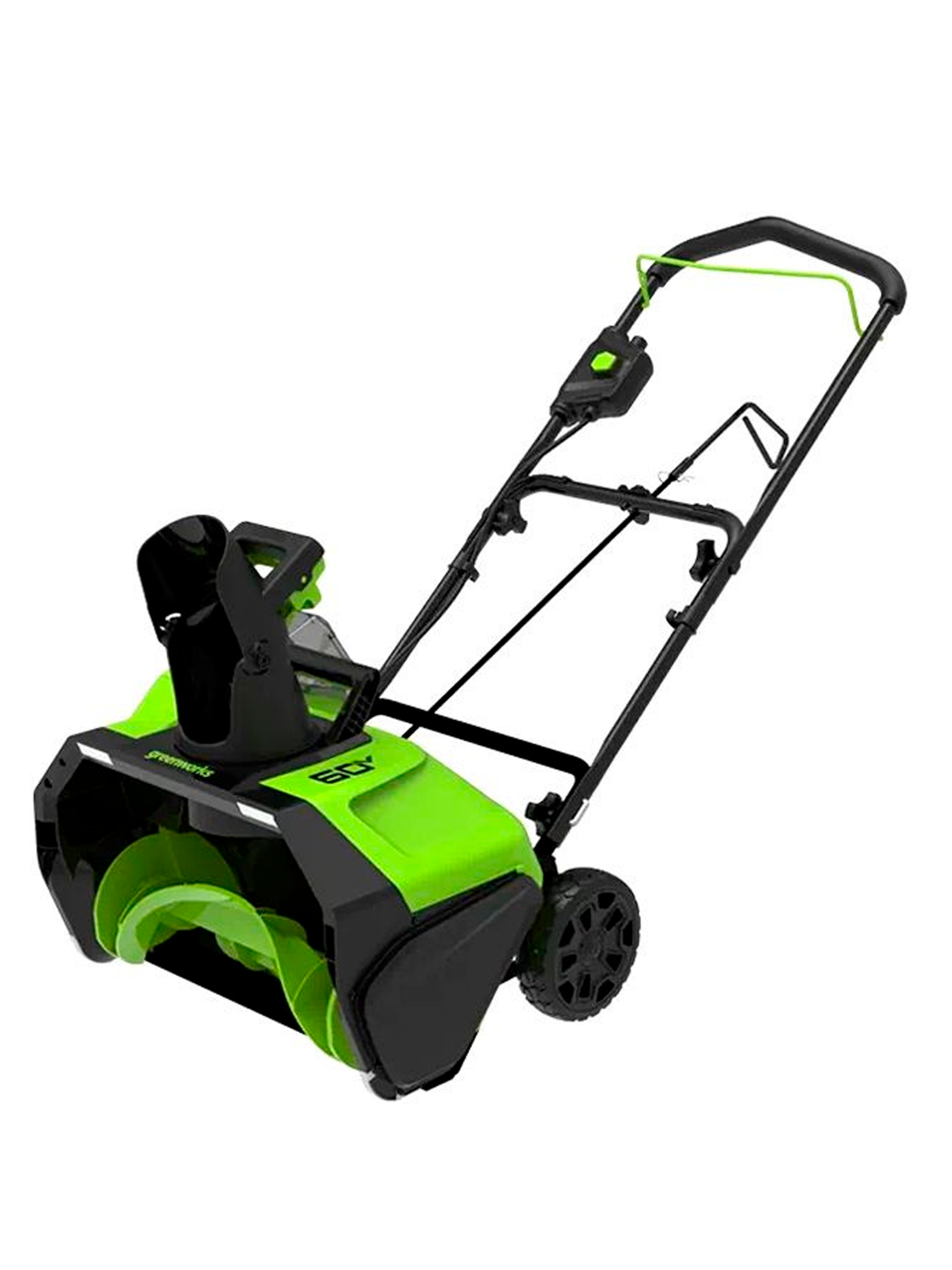 Снегоуборщик аккумуляторный Greenworks GD60PST 60V, бесщеточный, ширина захвата 51 см, высота захвата 25 см, без АКБ и ЗУ