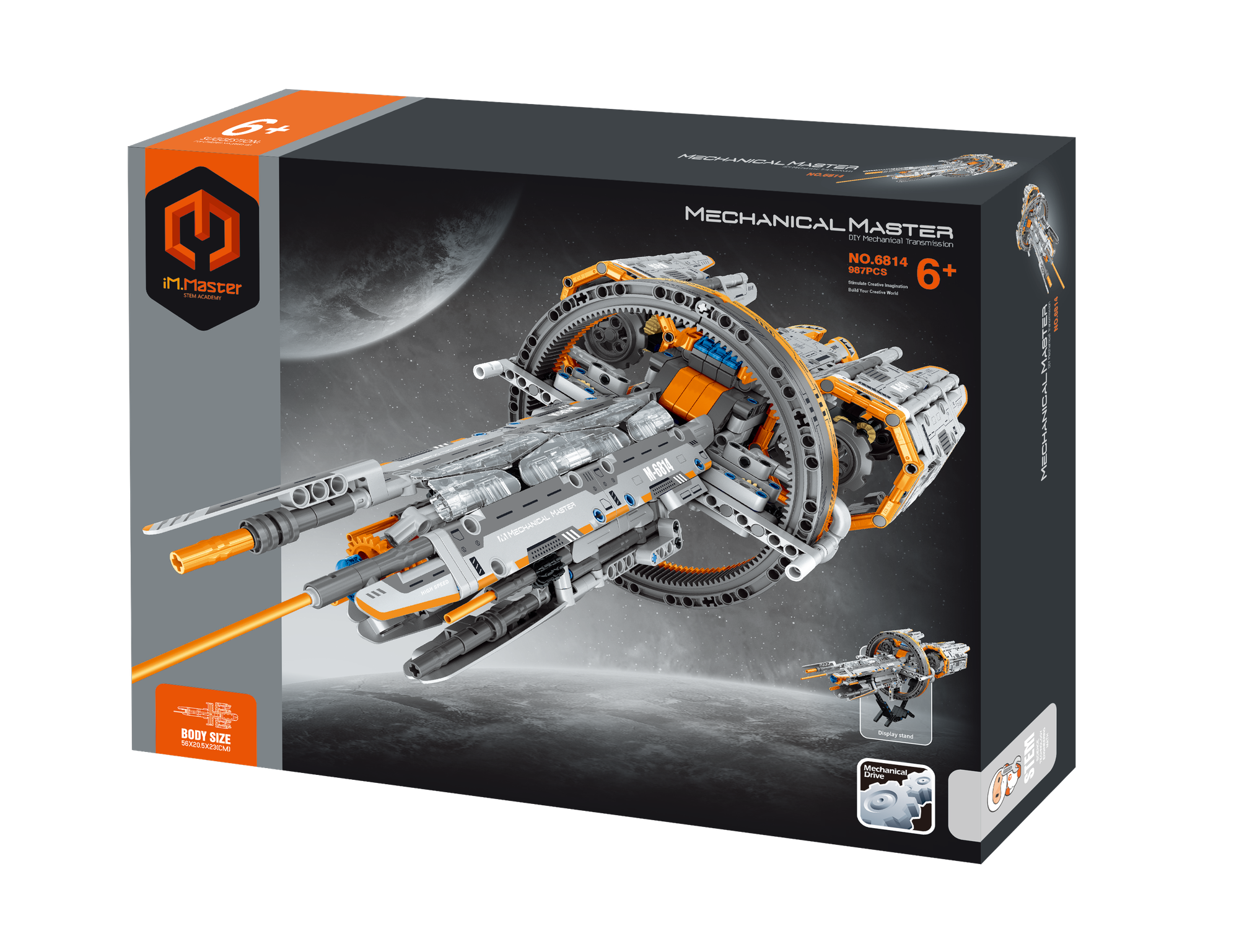 Конструктор iM.Master 6814 Звездолет Mechanical Master, 987 дет