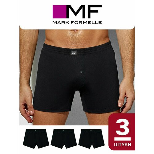 фото Трусы mark formelle нижнее белье, комплект из 3 шт., размер 4xl, черный