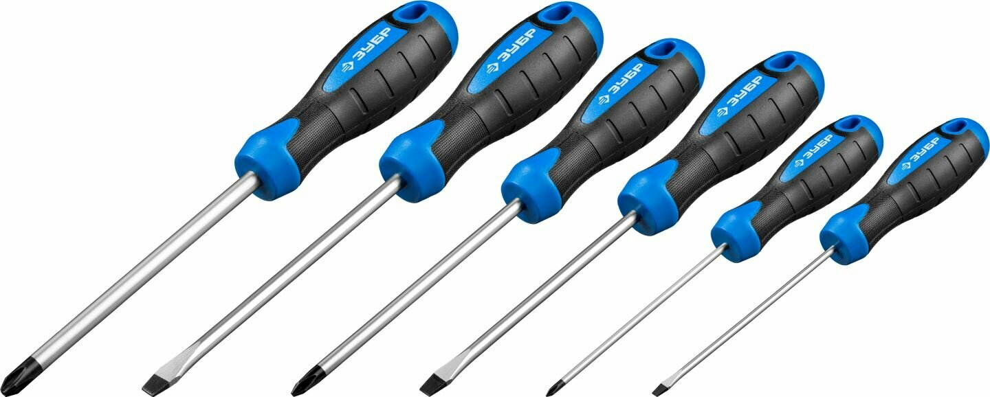 Набор отверток Зубр 25239 в компл:6 предметов