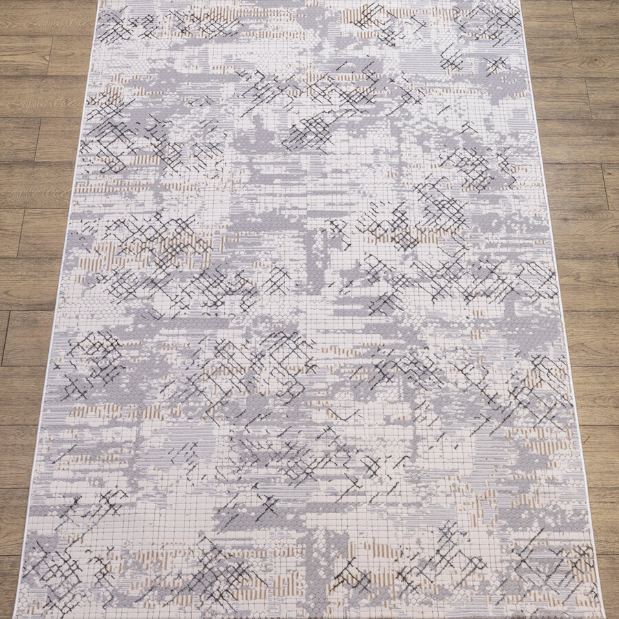 Ковер Турецкий Parma дизайн NW05A цвет LIGHT GRAY 0.8x1.5м