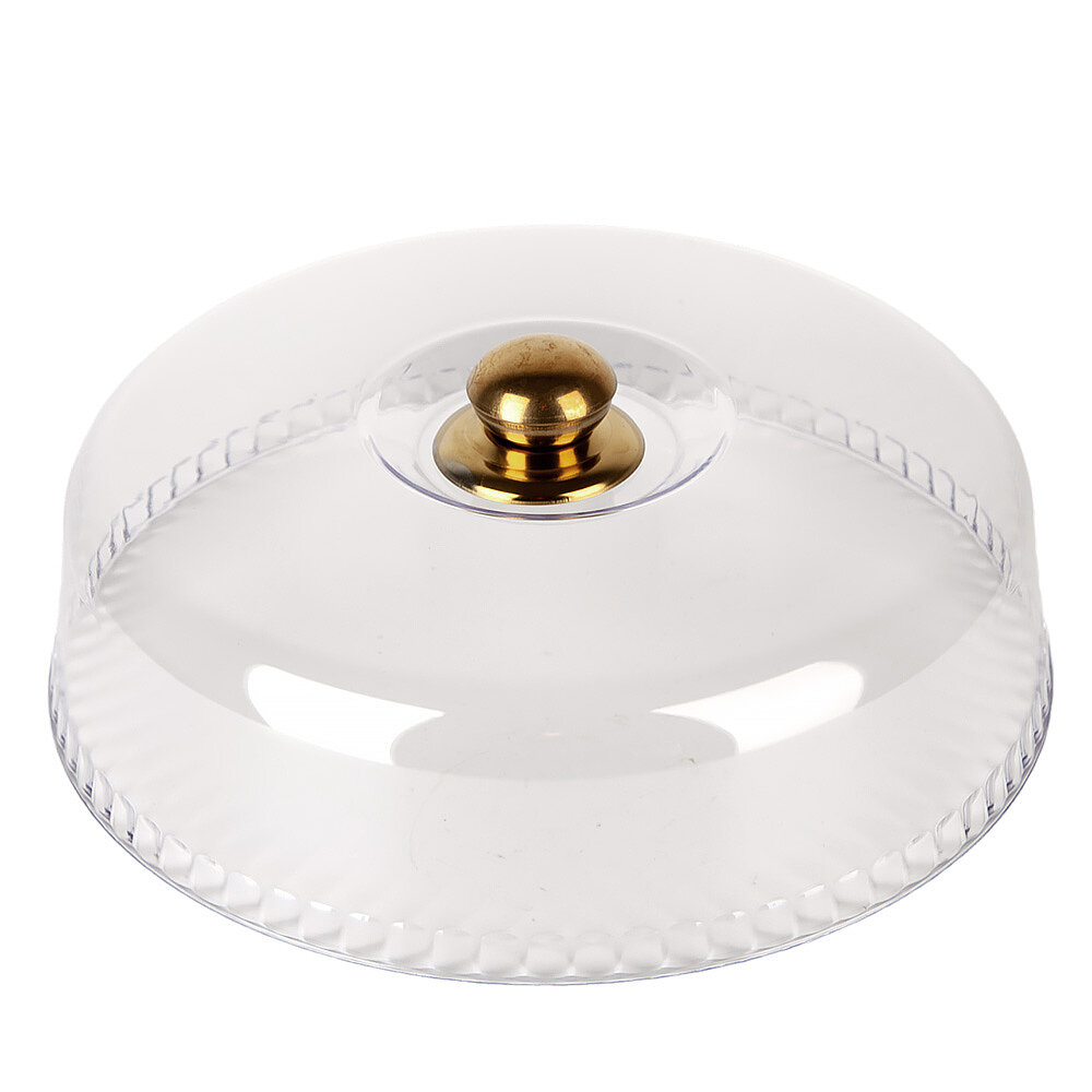 Крышка колпак пластиковая с ручкой Nouvelle  диаметр 28 см  прозрачная