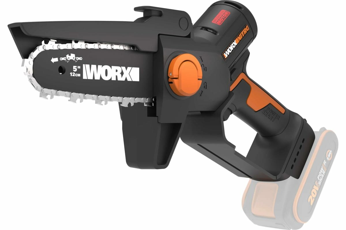 Пила аккумуляторная бесщёточная WORX WG325E.9 20В 12см без АКБ и ЗУ