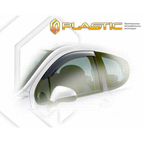 Дефлекторы окон для Peugeot 207 3-дверный 2009 Ветровики дверей Черные глянцевые полупрозрачные СА пластик 5094₽