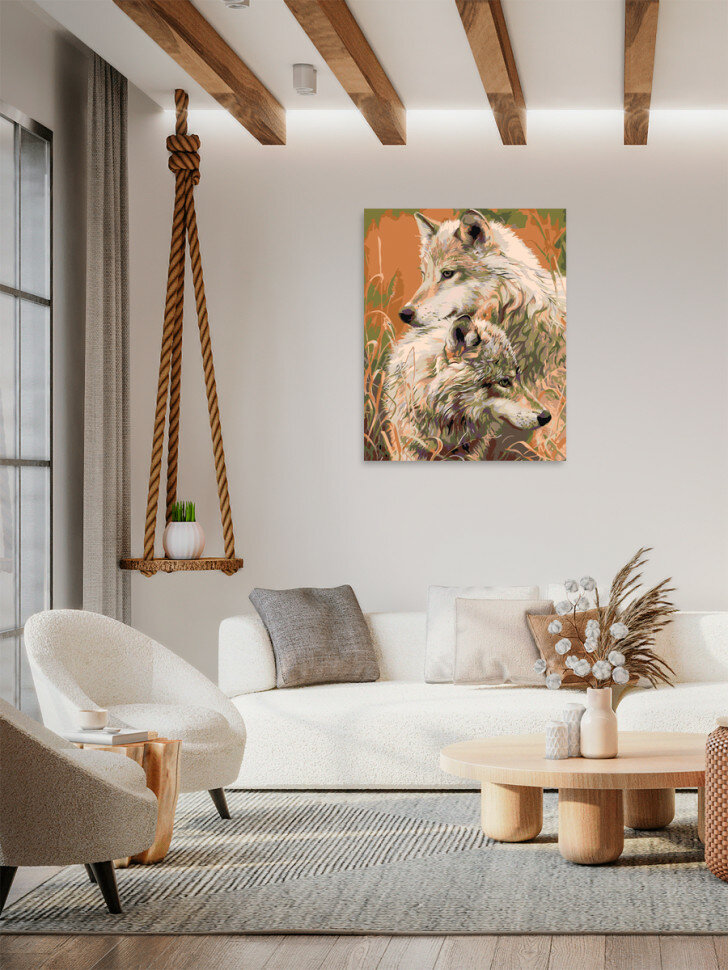 Картина по номерам "Серые волки" — фото 1