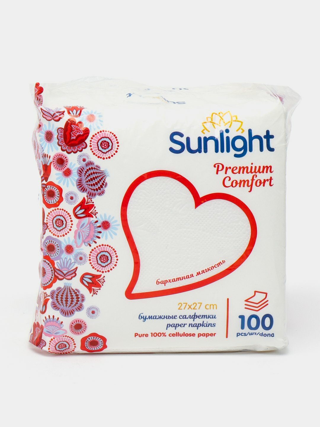 SUNLIGHT Бумажная салфетка 100х12 27х27