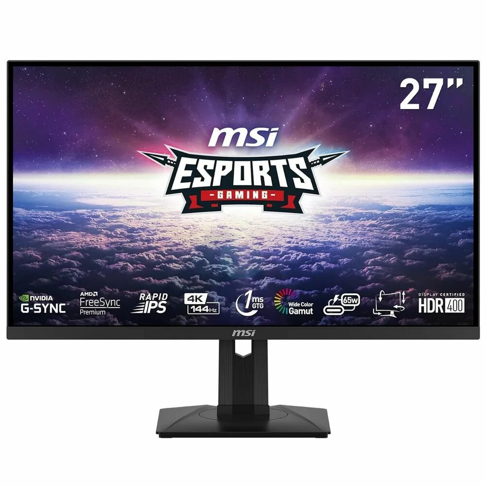 27" Монитор MSI MAG 274UPF черный, встроенный KVM-переключатель