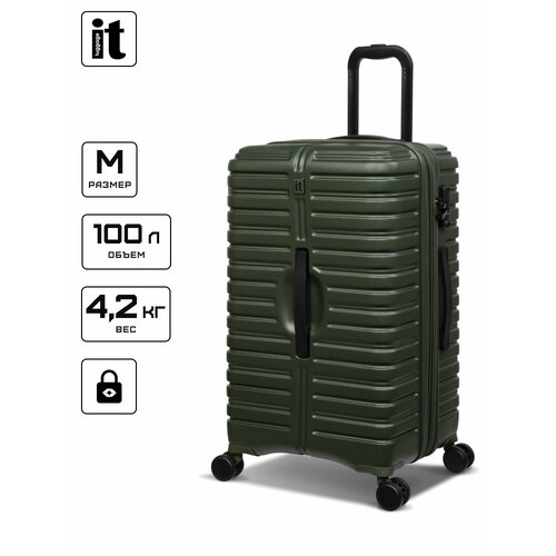 фото Чемодан it luggage, 100 л, размер m+, хаки