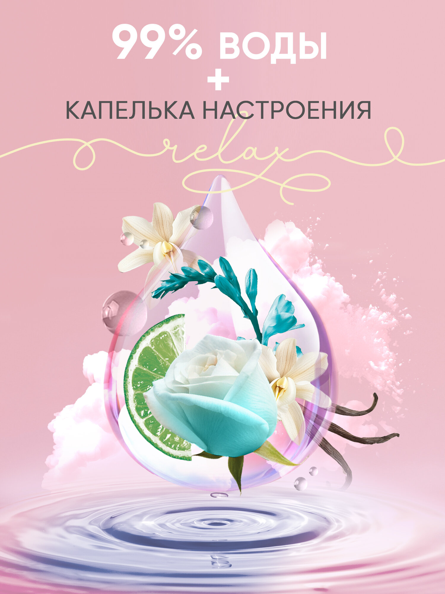 Картинки FILDORE Влажные салфетки универсальные RELAX 64 шт (8 уп по 8 шт)