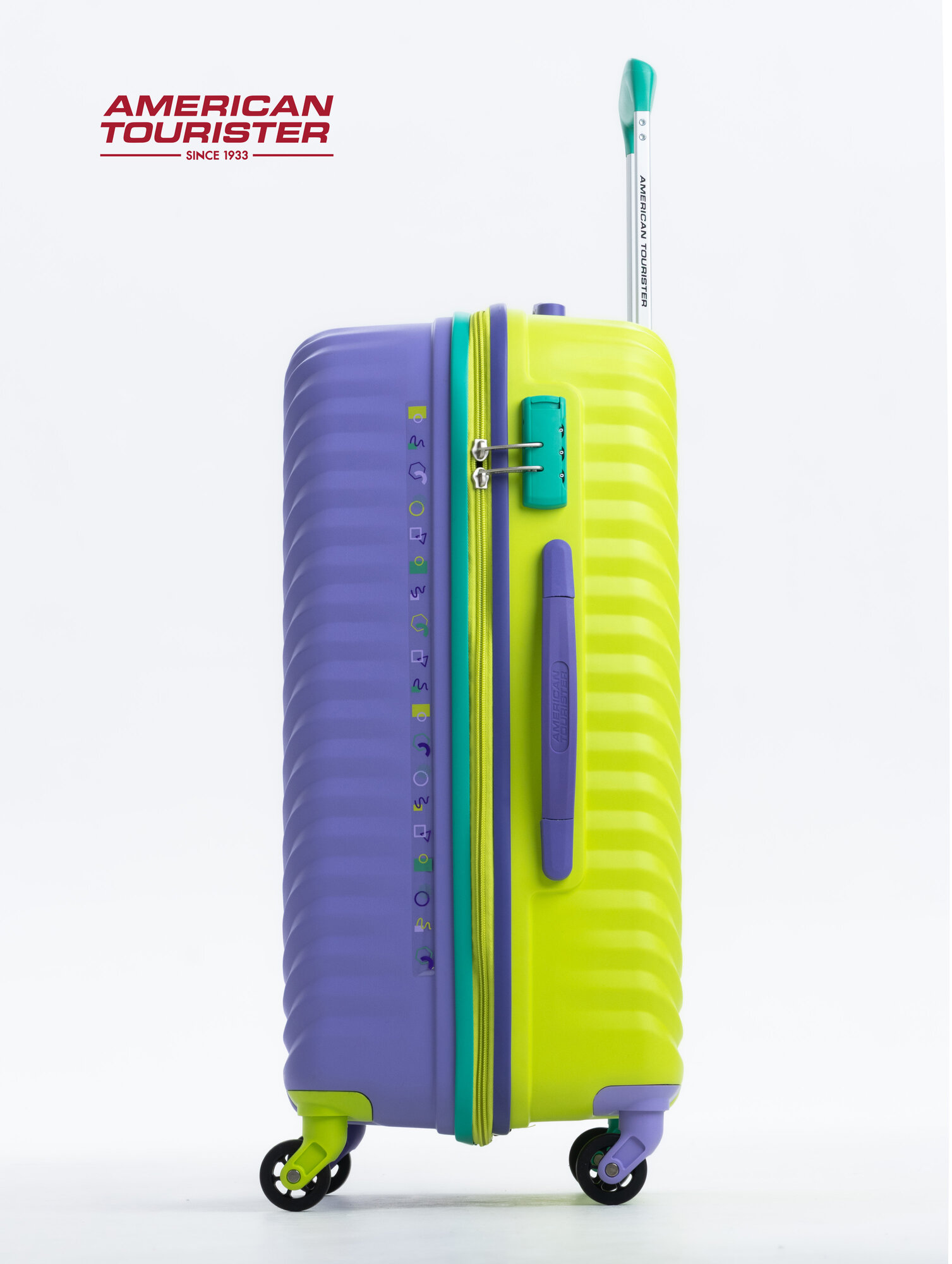 Чемодан American Tourister, 82 л, размер M, violet — фото 1