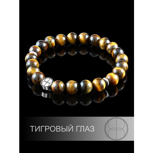 фото Браслет-нить erro, тигровый глаз, 1 шт., размер 17 см, коричневый