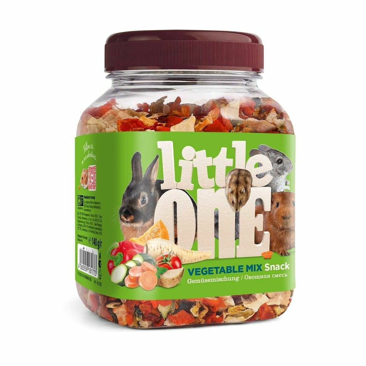 Little One Лакомство для грызунов овощная смесь натуральная 140 г