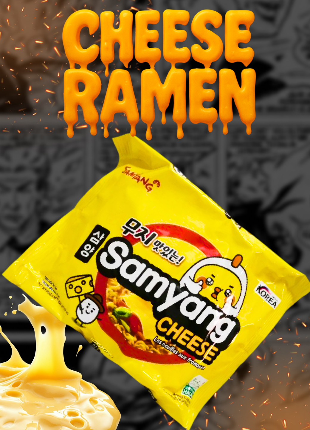 Корейская лапша "SAMYANG CHEESE" со вкусом сыра