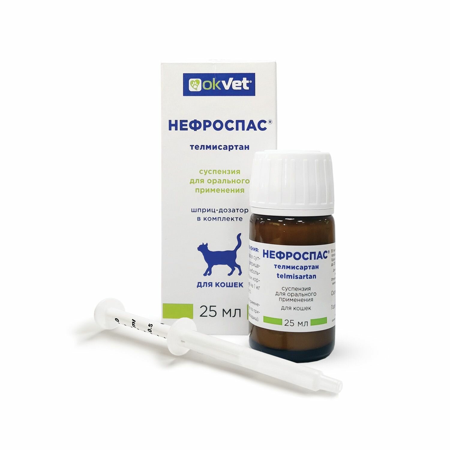 Суспензия Okvet "Нефроспас" для почек 25мл 70г 1 упаковка