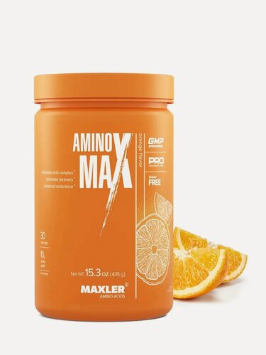 Изображение товара Аминокислотный комплекс Maxler Amino MaX (435 гр) (апельсин)